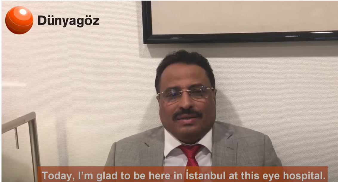 The Minister of Communications of Yemen preferred Dünyagöz For His Eye Health